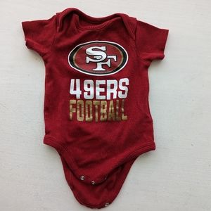 49ers bodysuit 3-6 months
